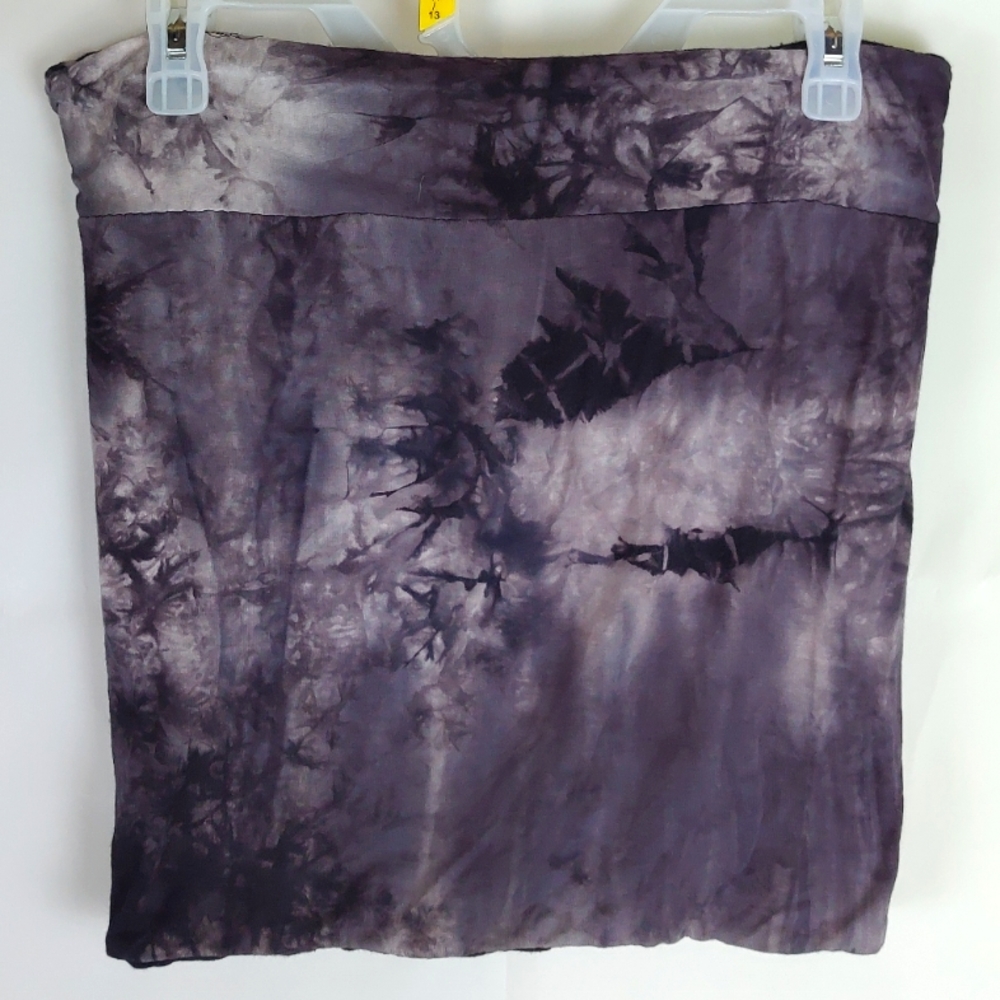 Tie-Dye Mini Skirt Womens XS/S Vacation Party Coquette Rave Festival Tropical